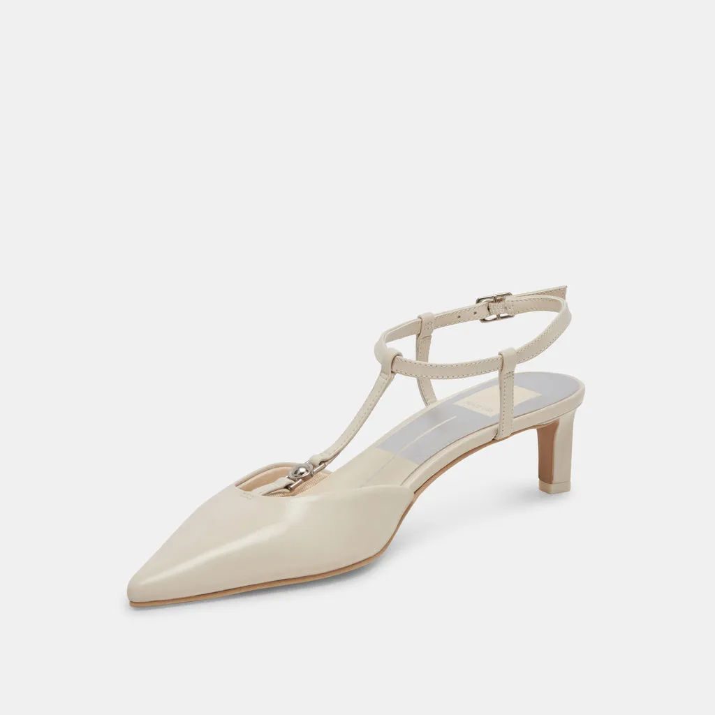 LAVON HEELS IVORY LEATHER– Dolce Vita 6988668665922