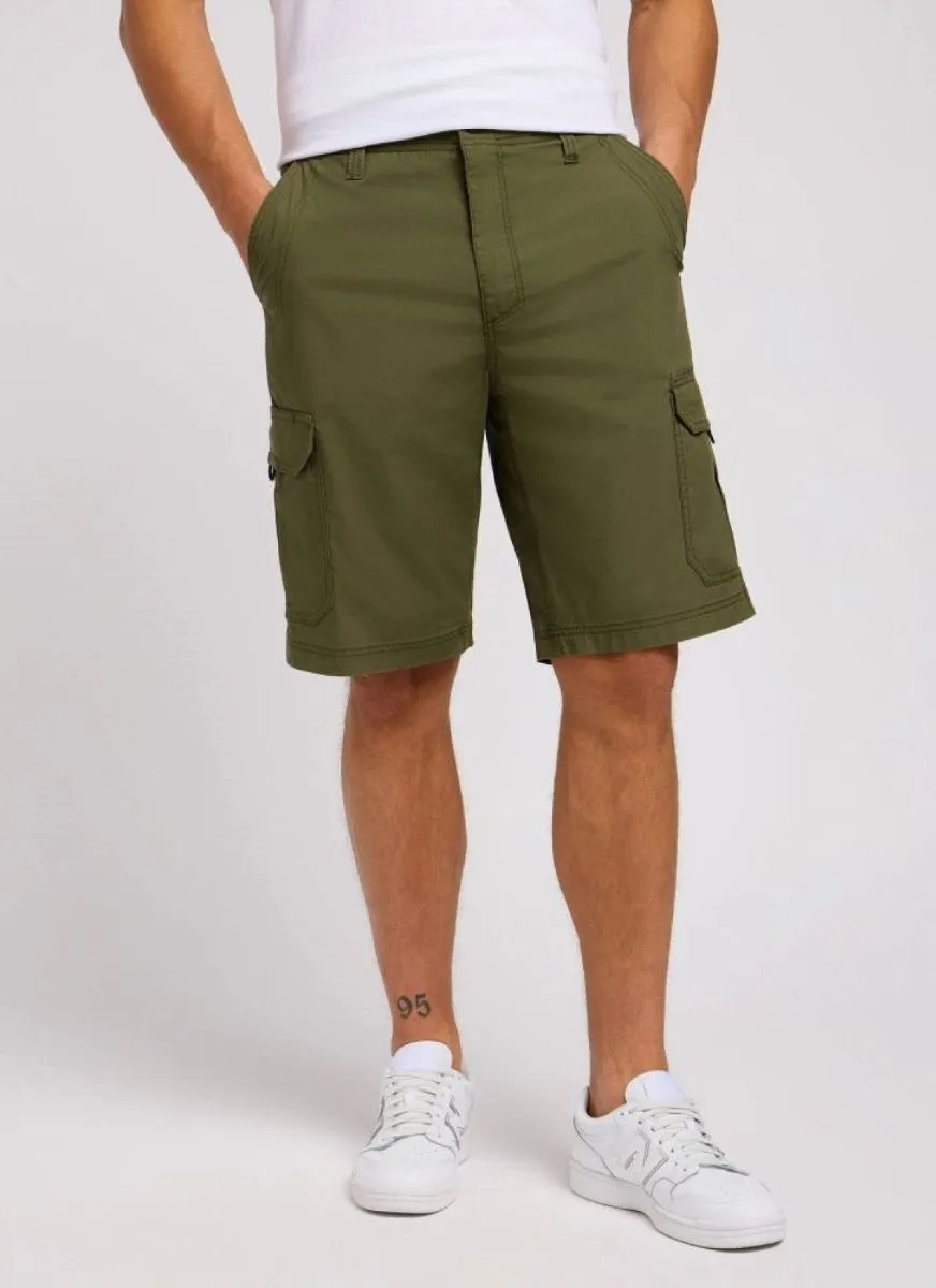 Lee Extreme Motion Cargo Shorts Olive Night