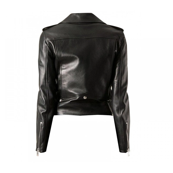 Mariah Carey Black Motorcycle Style Leather Jacket - Famous Jackets