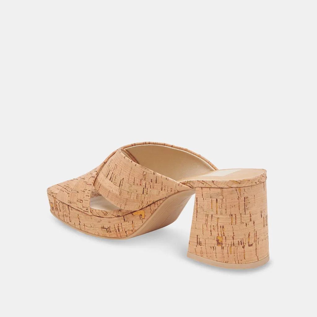 MARTIN HEELS NATURAL CORK– Dolce Vita 6884990058562