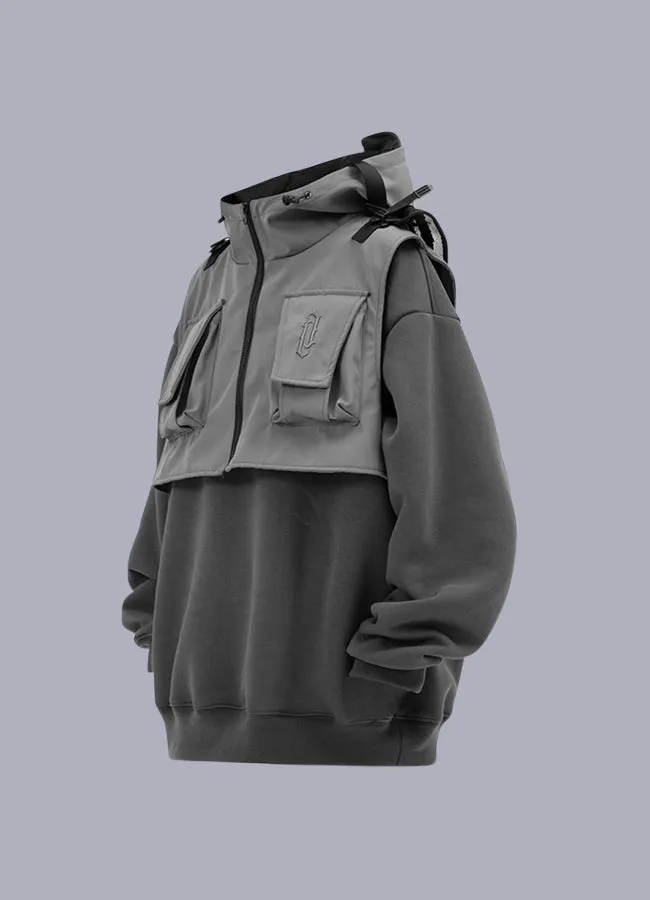 men's tactical fleece hoodie