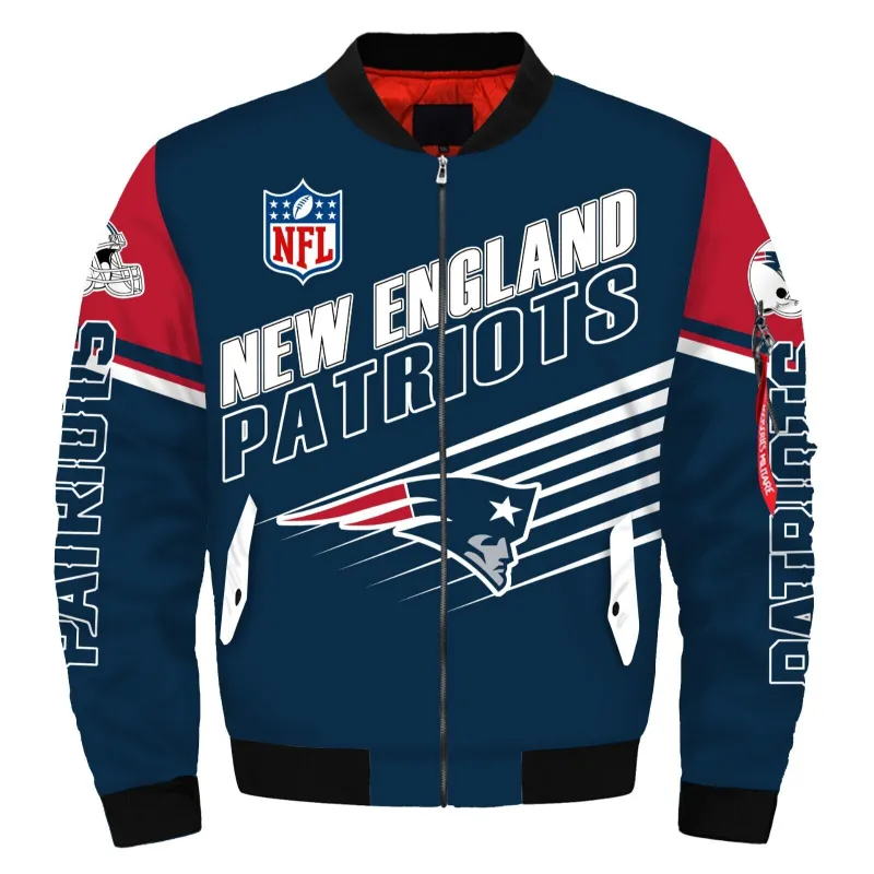 New England Patriots Bomber Jacket - William Jacket