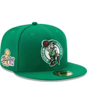 New Era Men's NBA Kelly Boston Celtics 2024 NBA Finals s Side Patch 59FIFTY Fitted Hat