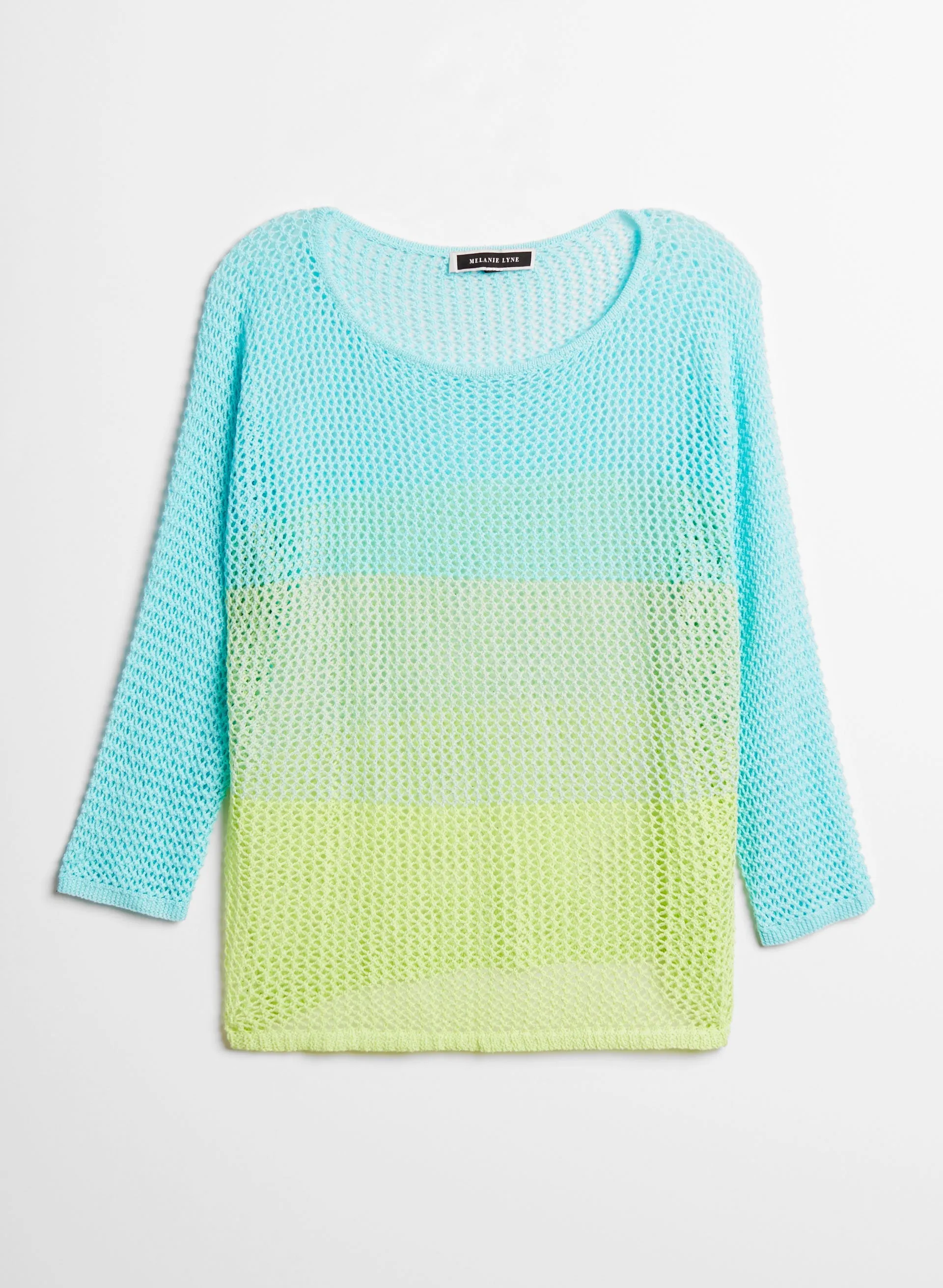 Open Weave Gradient Sweater