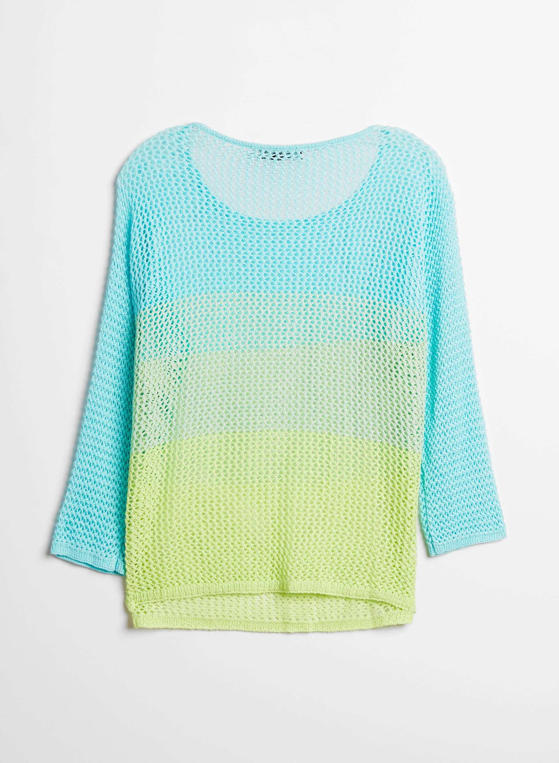 Open Weave Gradient Sweater