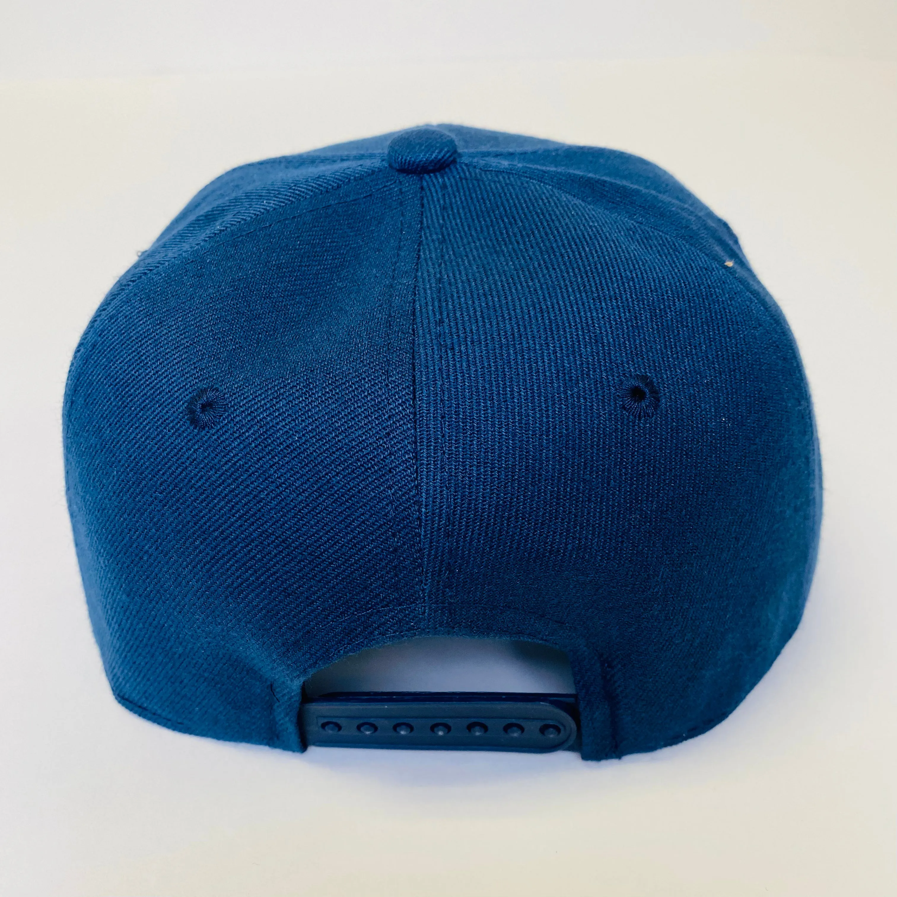 Plain Snapback 5 Panel Hat - Navy