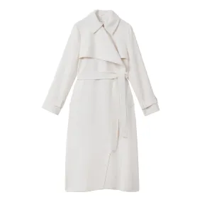 REISS Etta Trench Coat - White