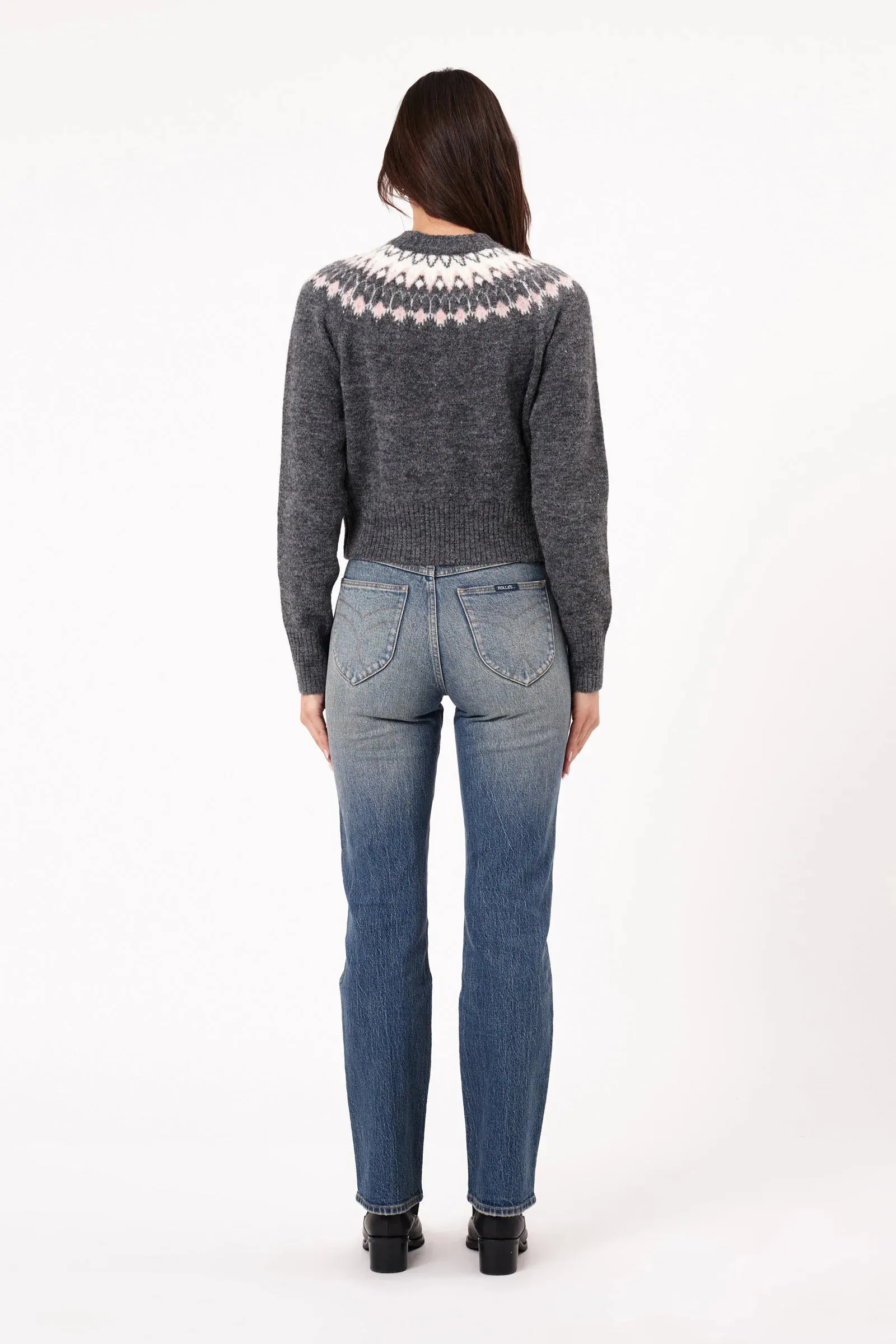 ROLLAS - Fair Isle Knit - Vintage Black