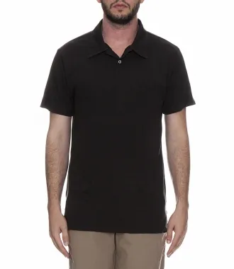 SOL ANGELESCLASSIC SHORT SLEEVE POLO IN COTTON FT CHEST POCKET