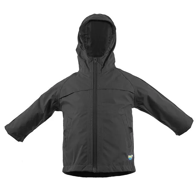 Splashy Kids' Lightweight Rain Coat - Black