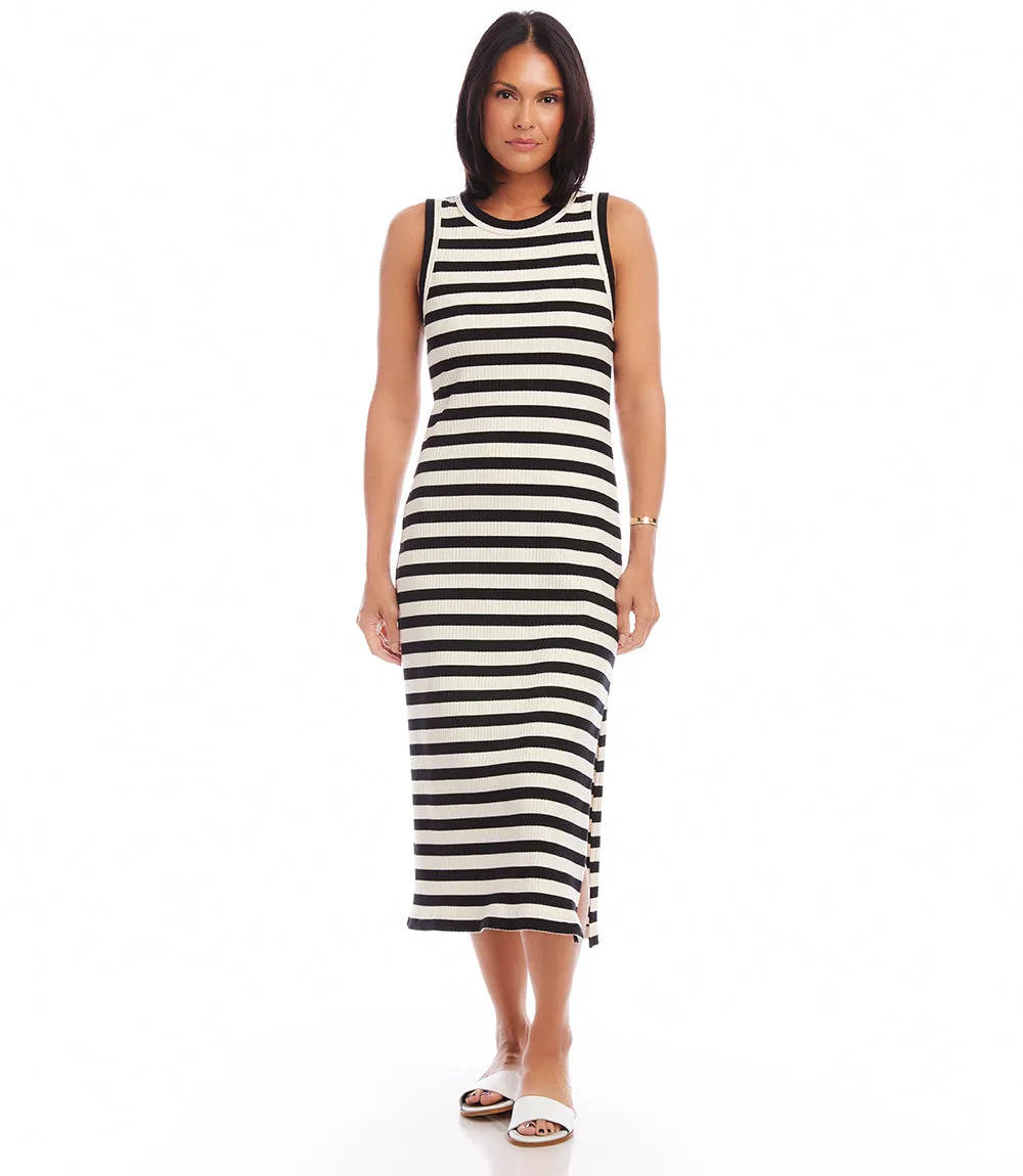 Stripe Midi Column Dress