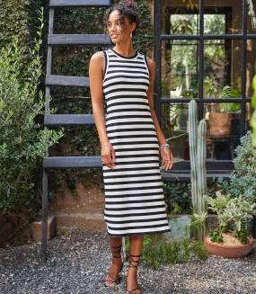 Stripe Midi Column Dress