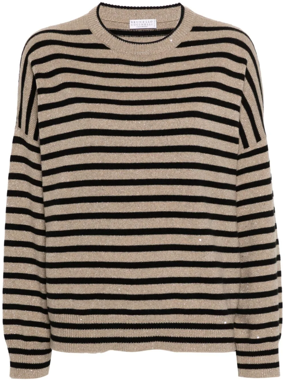 STRIPED CASHMERE BLEND SWEATER