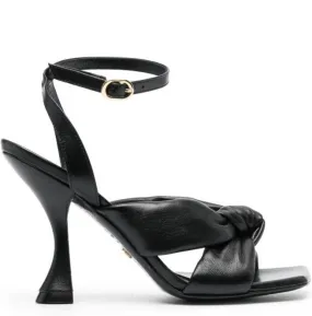 Stuart Weitzman Playa 110mm leather sandals Black