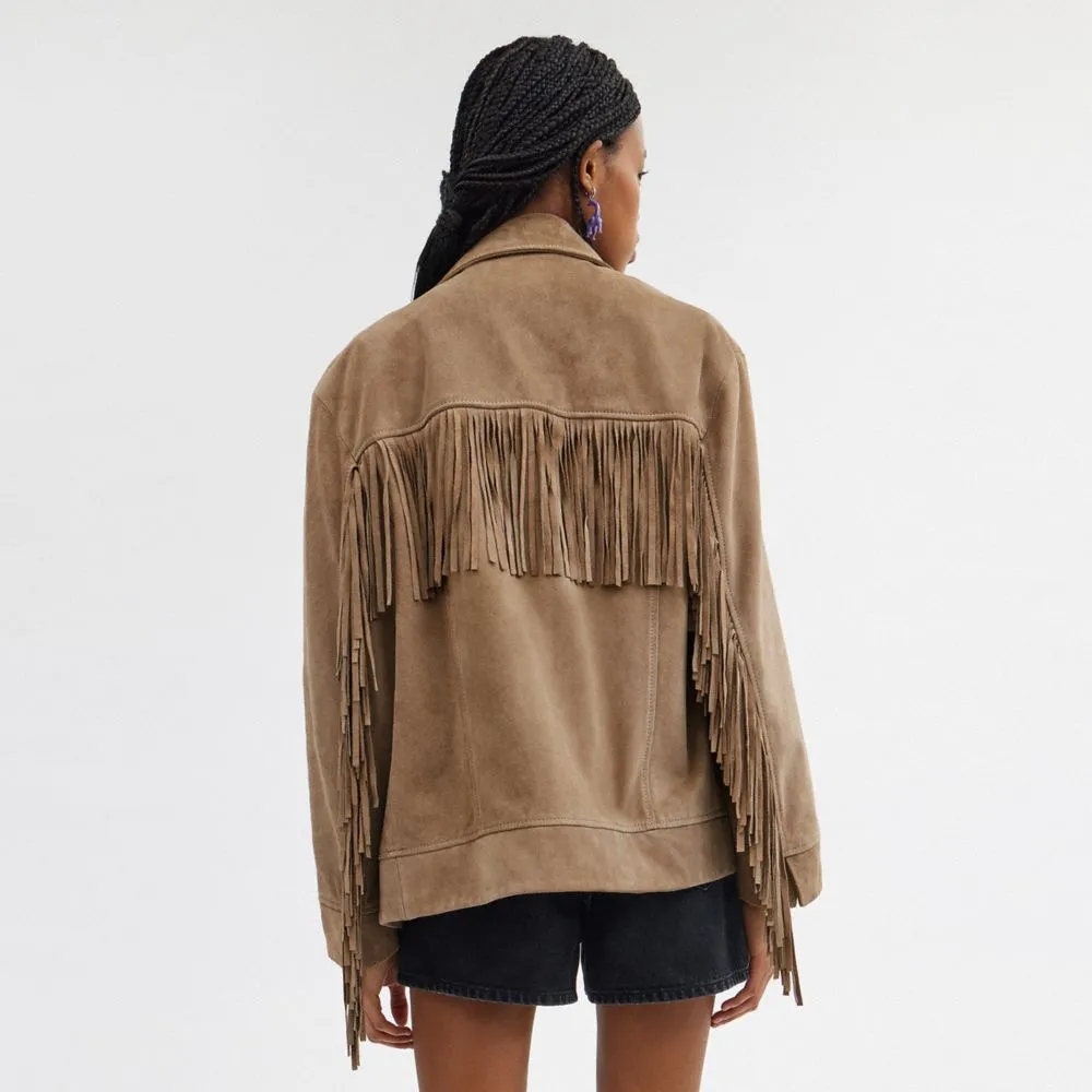 SUEDE FRINGE JACKET