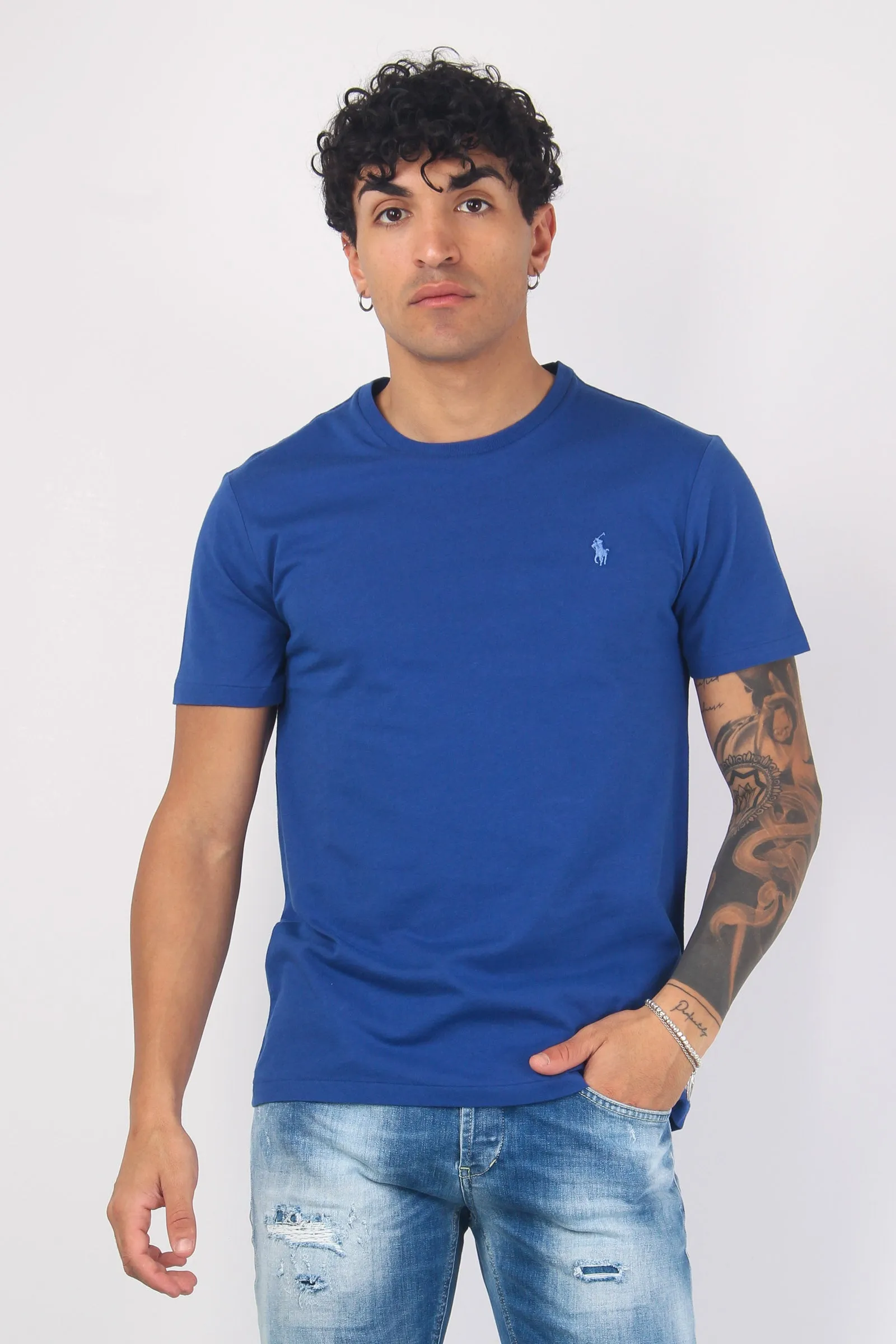 T-shirt Jersey Manica Corta Beach Royal