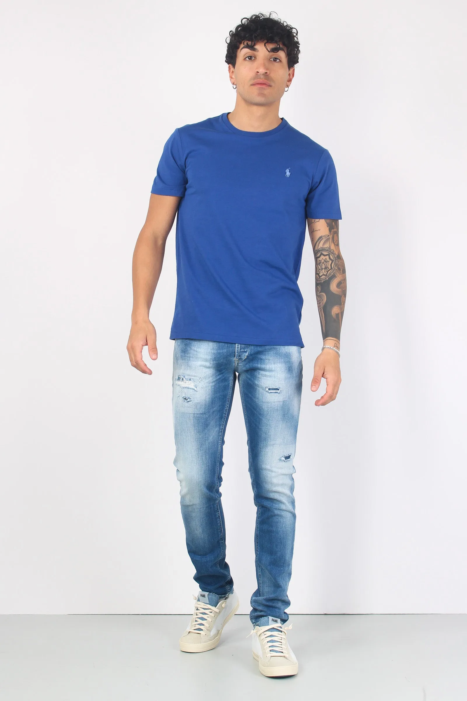 T-shirt Jersey Manica Corta Beach Royal