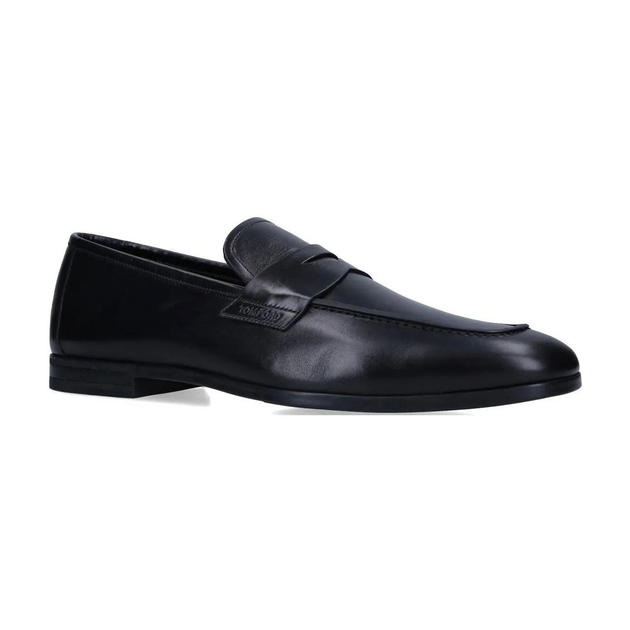 TOM FORD Smooth Leather Loafers - Black