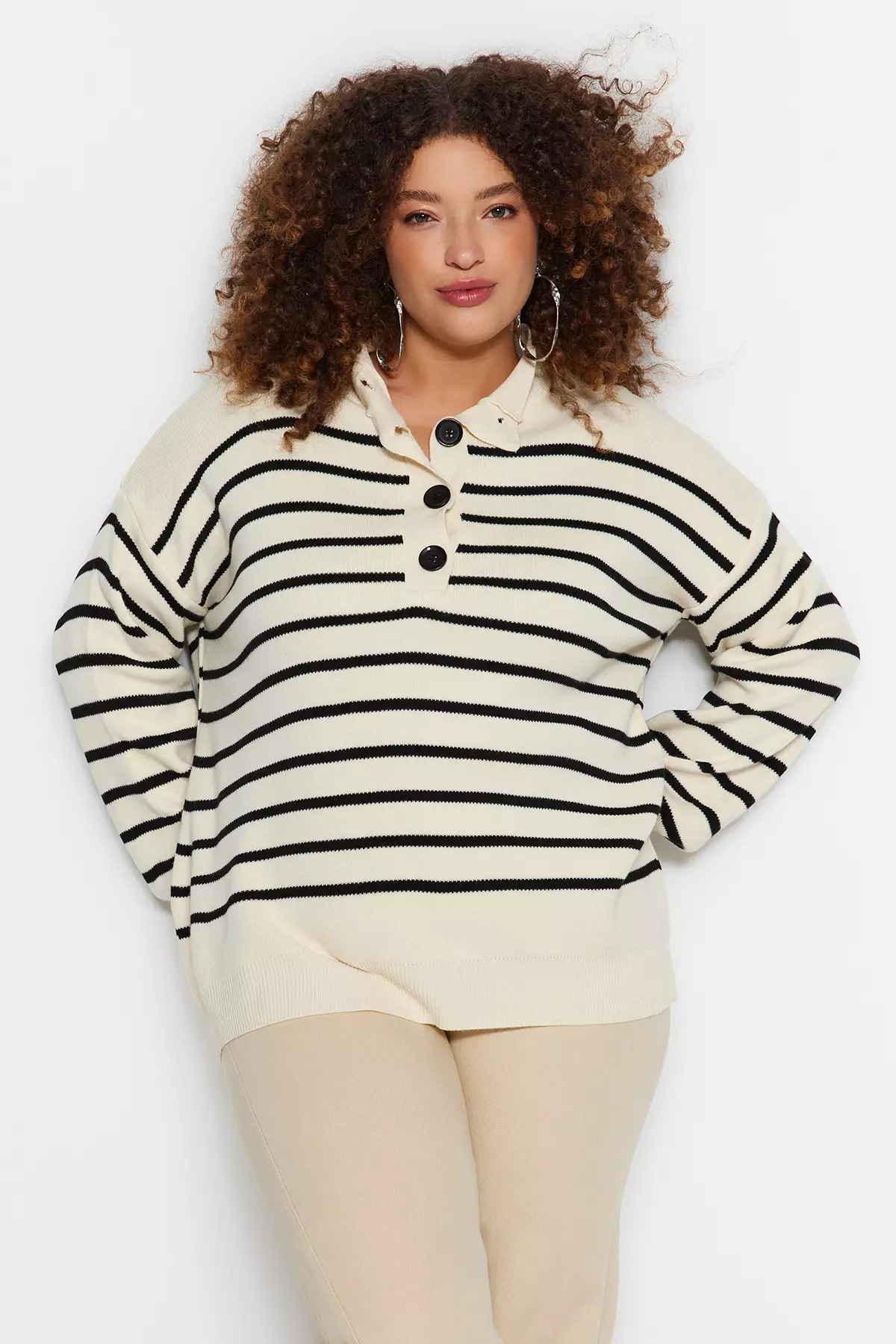 Trendyol Striped Knitwear Sweater