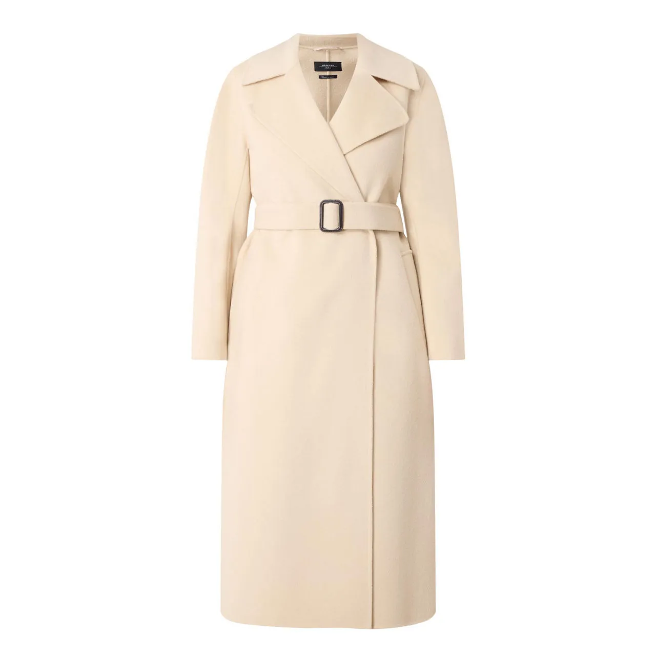 WEEKEND MAX MARA Manu Belted Wrap Coat - Sand