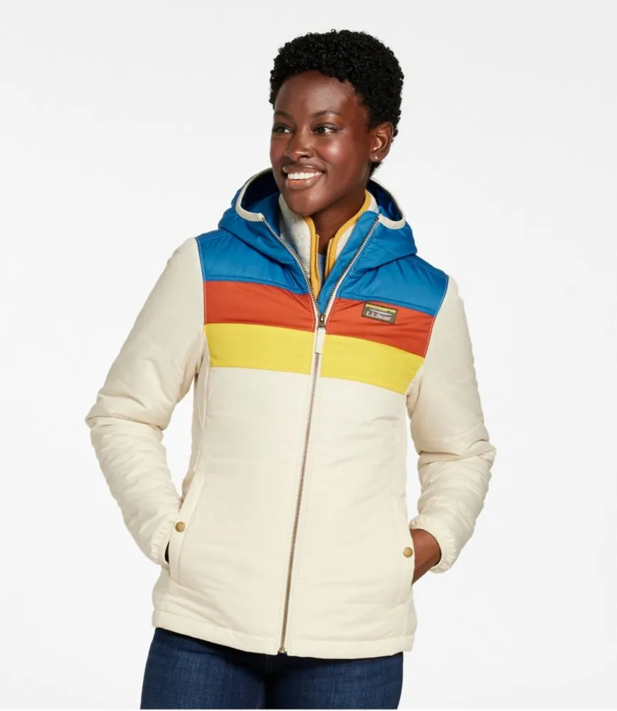 Women's Mountain Classic Puffer Hooded Jacket, Colorblock