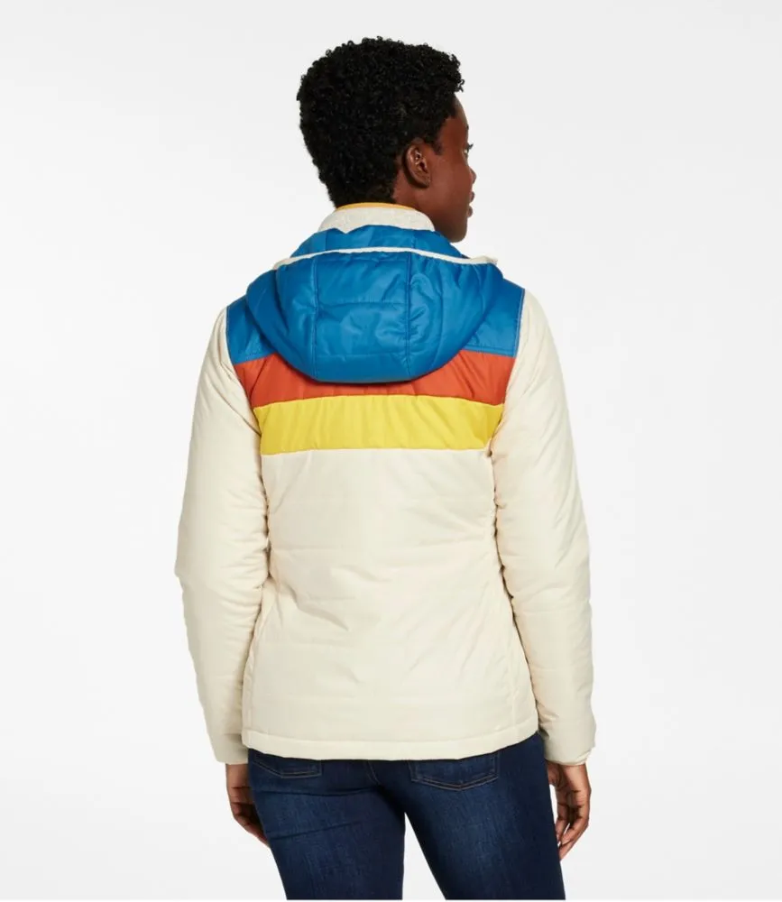 Women's Mountain Classic Puffer Hooded Jacket, Colorblock