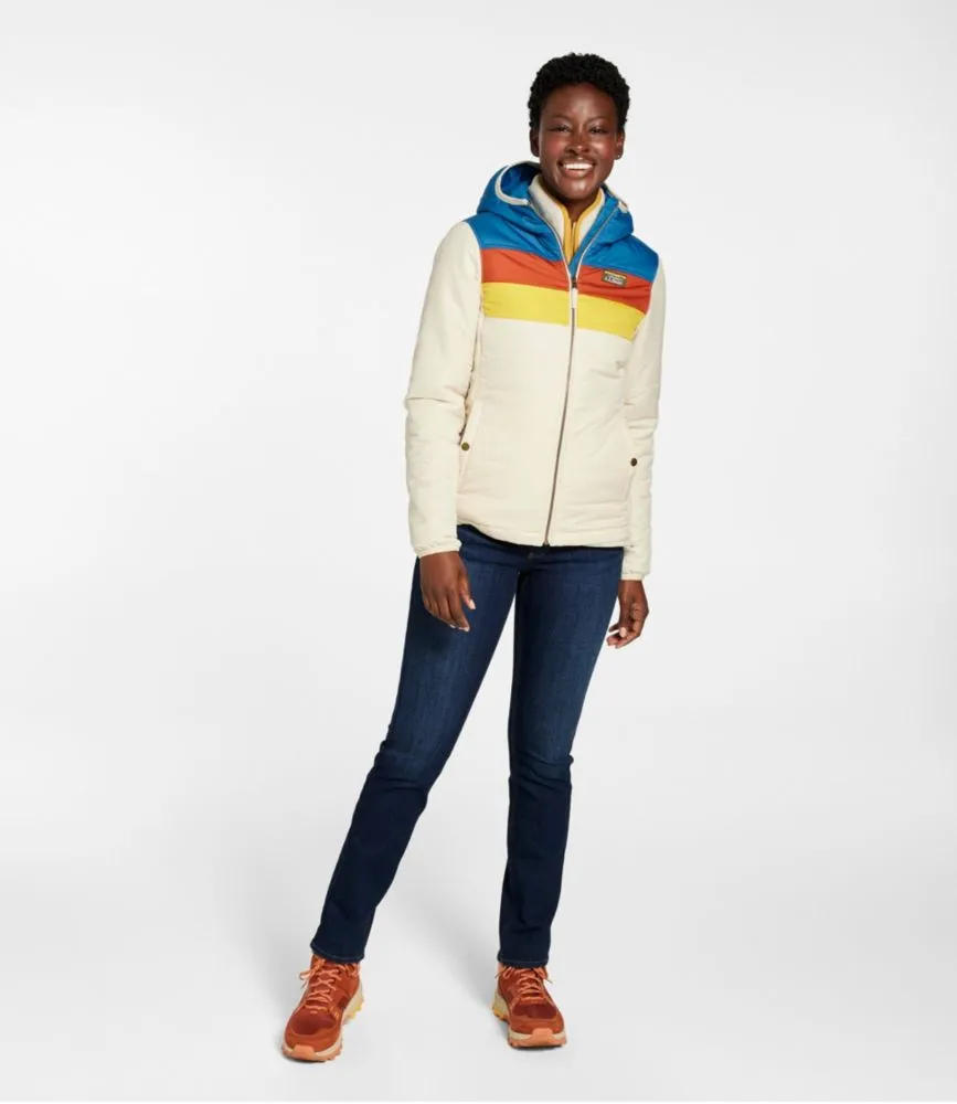 Women's Mountain Classic Puffer Hooded Jacket, Colorblock