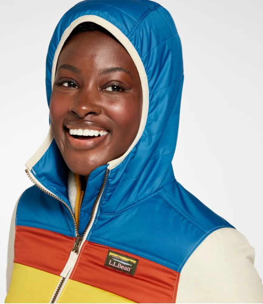 Women's Mountain Classic Puffer Hooded Jacket, Colorblock