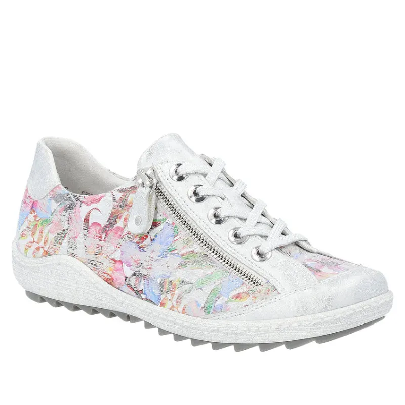 WOMEN'S REMONTE LIV 02 ZIP SNEAKER | ICE / MULTIFLOWER