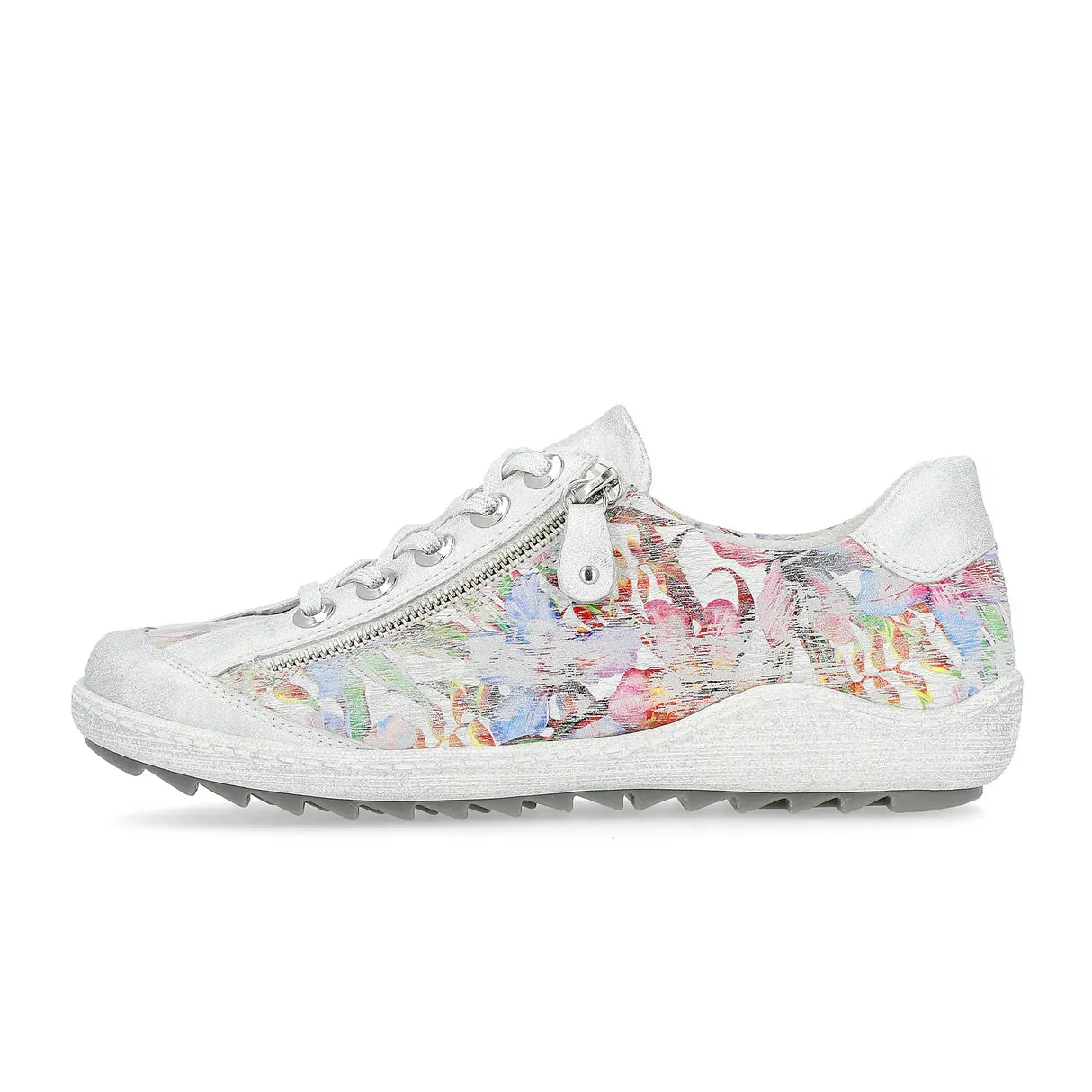 WOMEN'S REMONTE LIV 02 ZIP SNEAKER | ICE / MULTIFLOWER