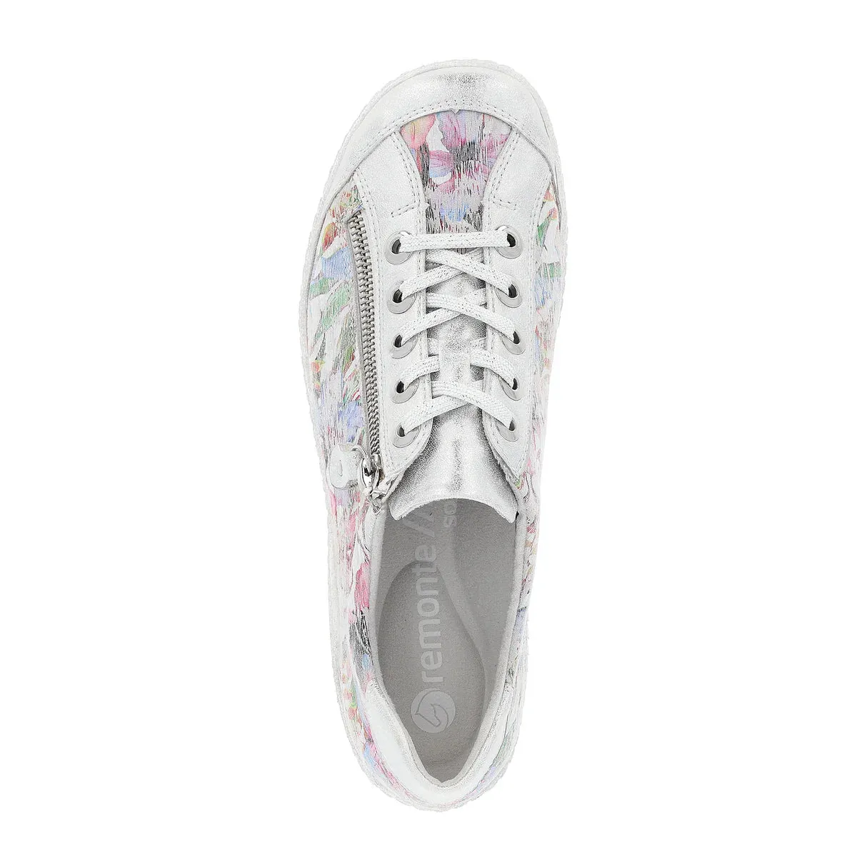 WOMEN'S REMONTE LIV 02 ZIP SNEAKER | ICE / MULTIFLOWER