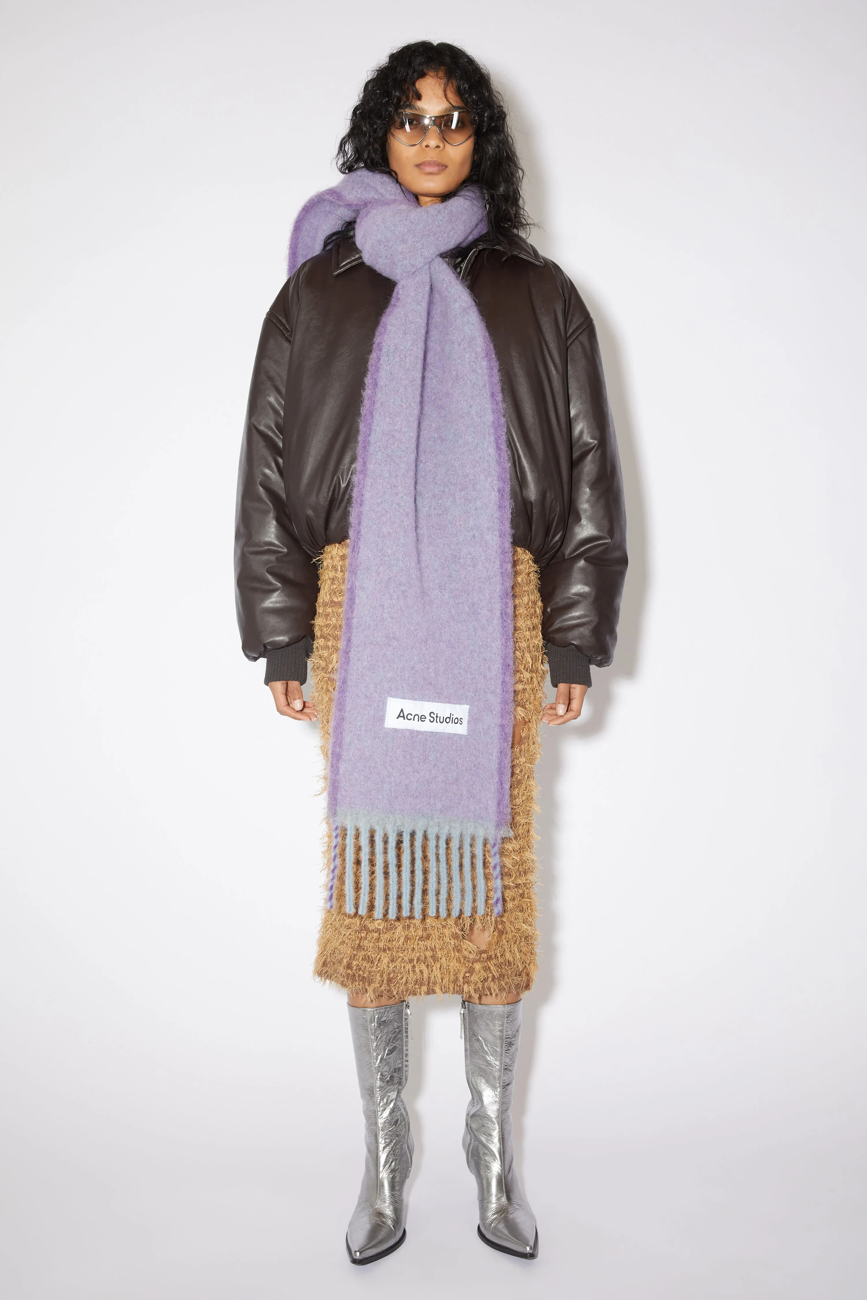 Wool mohair scarf - Narrow