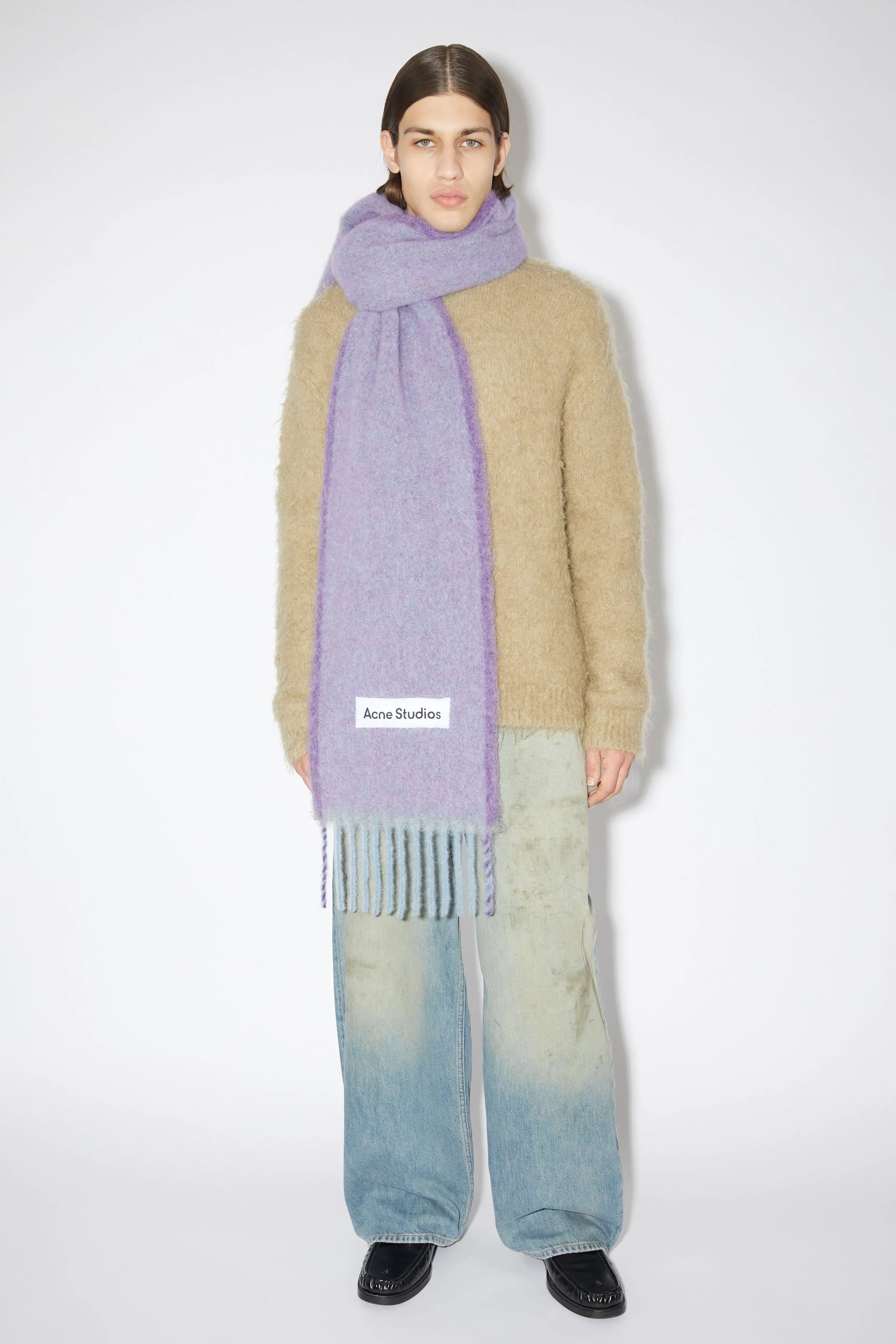 Wool mohair scarf - Narrow