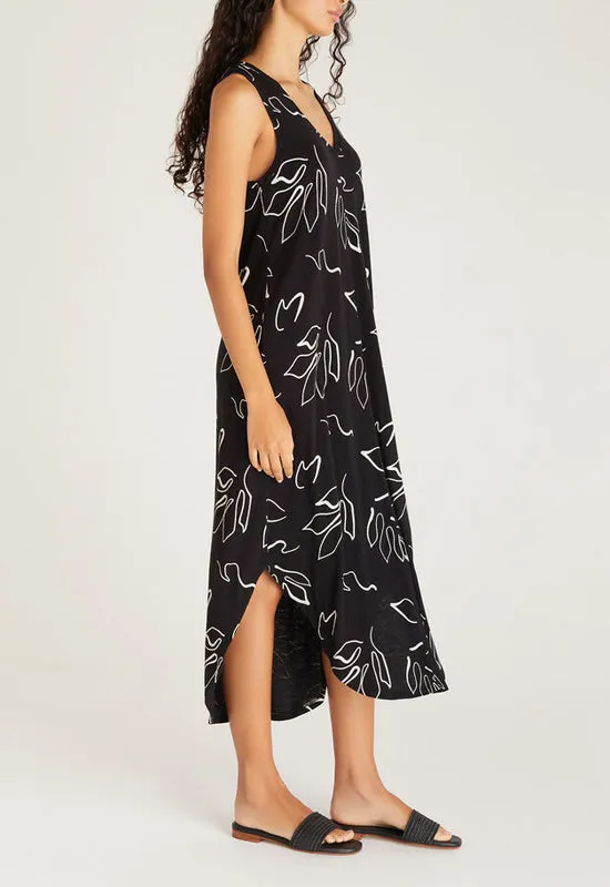 Z Supply - Reverie Abstract Dress Black