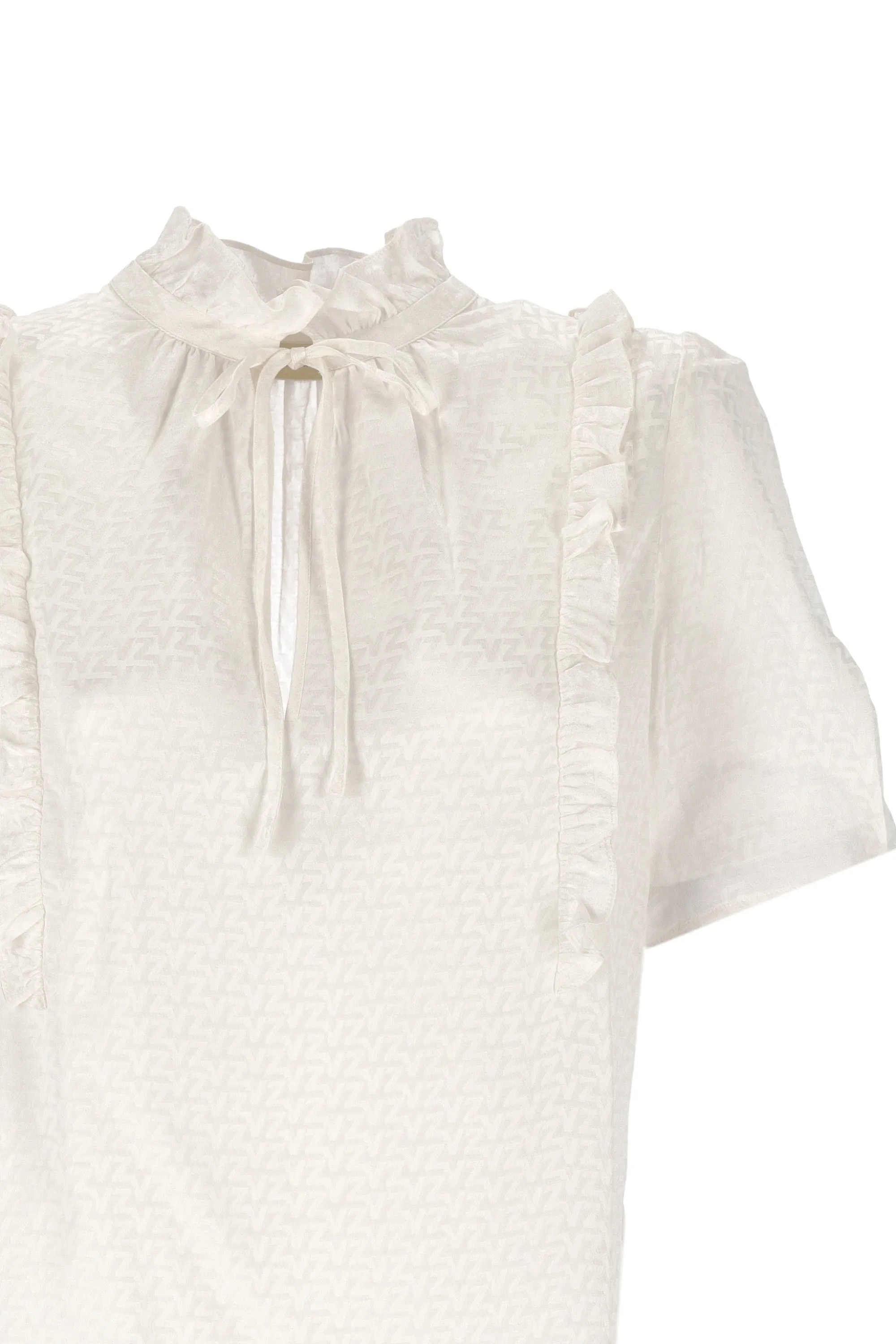 Zadig & Voltaire V-Neck Ruffled Blouse